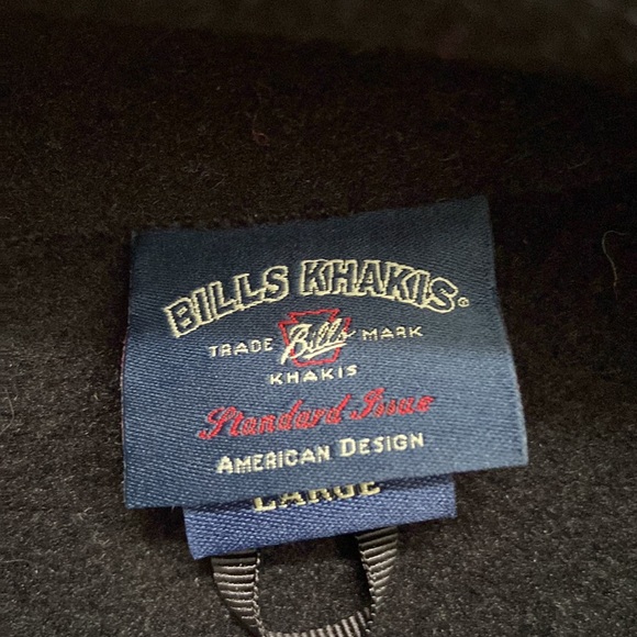 Men’s Black Bills Khakis Quarter-Zip Sweater Size Large - Picture 3 of 7